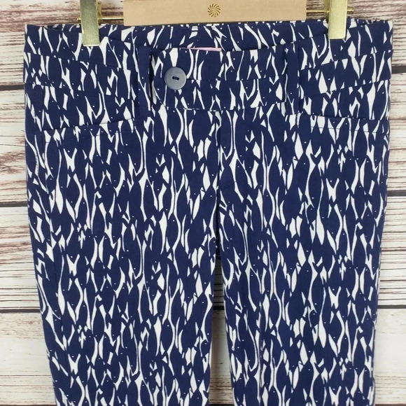 Lilly Pulitzer Sz 0 "New School" Crop Capri Pants - Picture 3 of 12